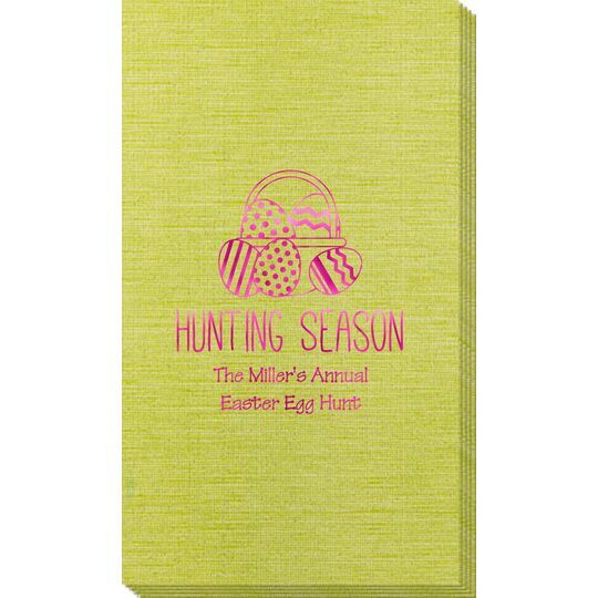 Hunting Season Easter Bamboo Luxe Guest Towels